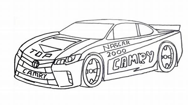 Gambar Mobil Balap Hitam Putih